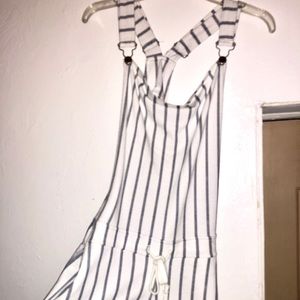 Summer Romper/ Overalls striped. (Soft)